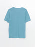 LC Waikiki V Neck Short Sleeve Combed Cotton Men's T-shirt